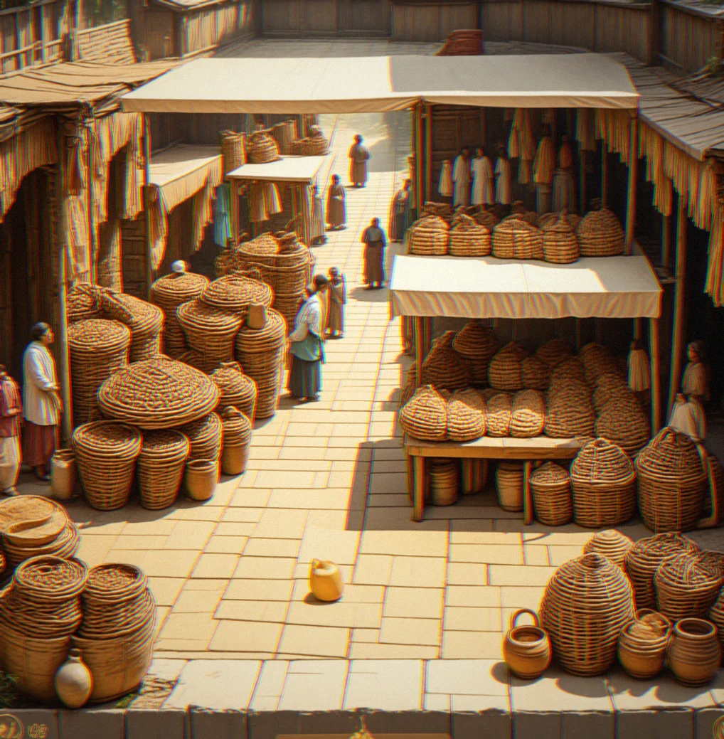 NPC merchant quote interface showing commodity price, inventory level and 8-turn price history